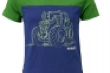 T-SHIRT BLAUW/ GROEN - MAAT 110/116